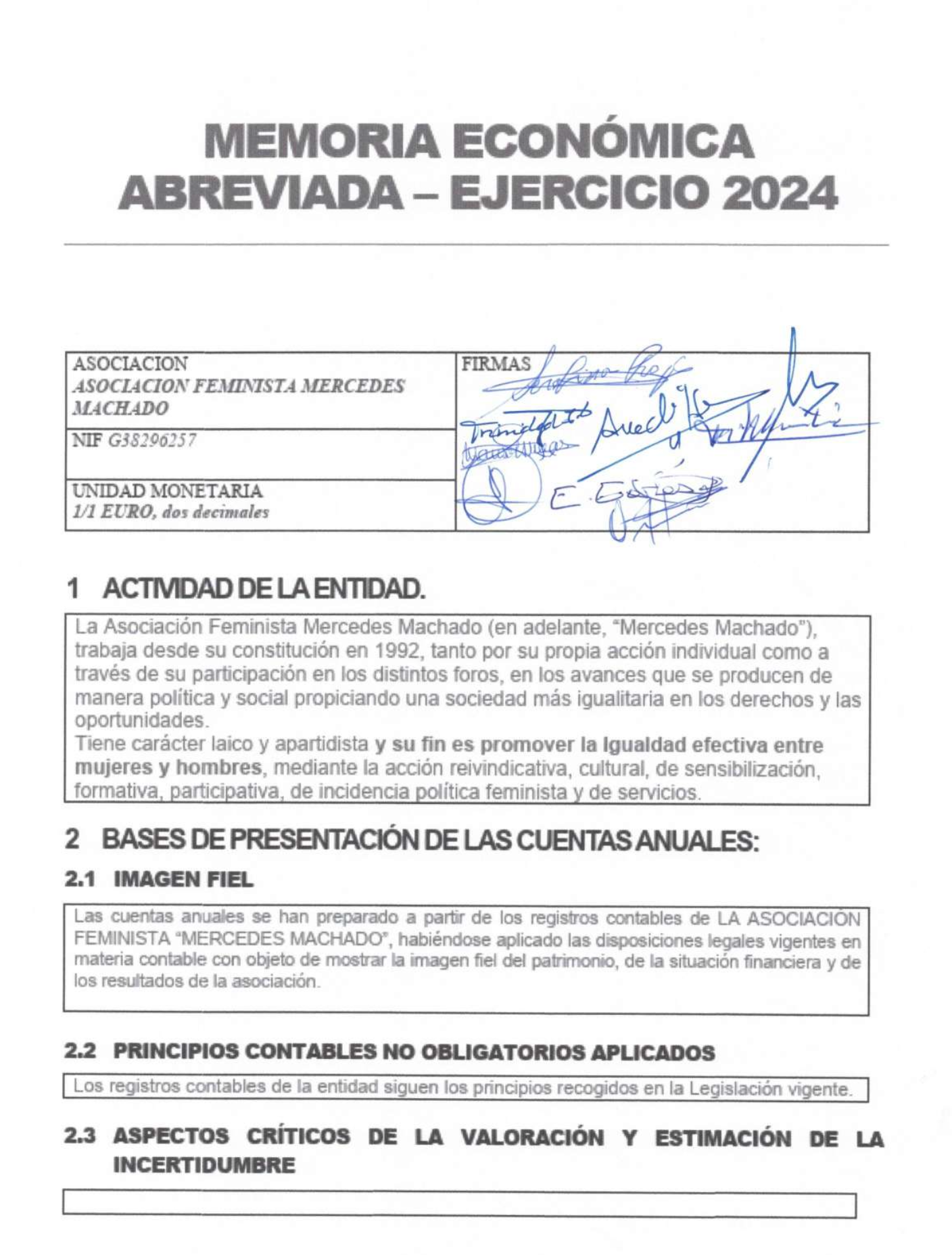 CUENTAS Y AUDITORÍA 2023 Cuentas y auditoría 2024